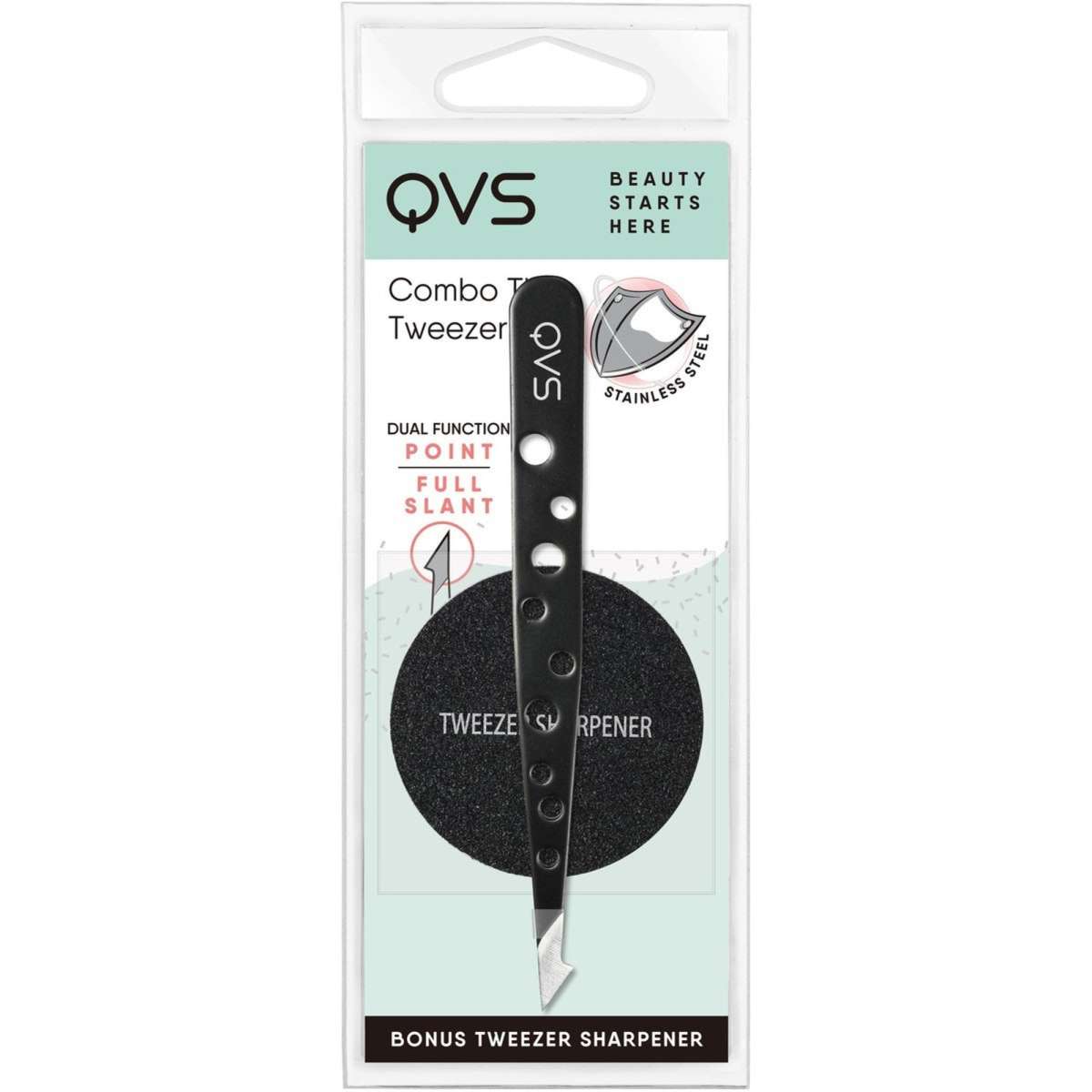 QVS Combination Tip Tweezers Woolworths