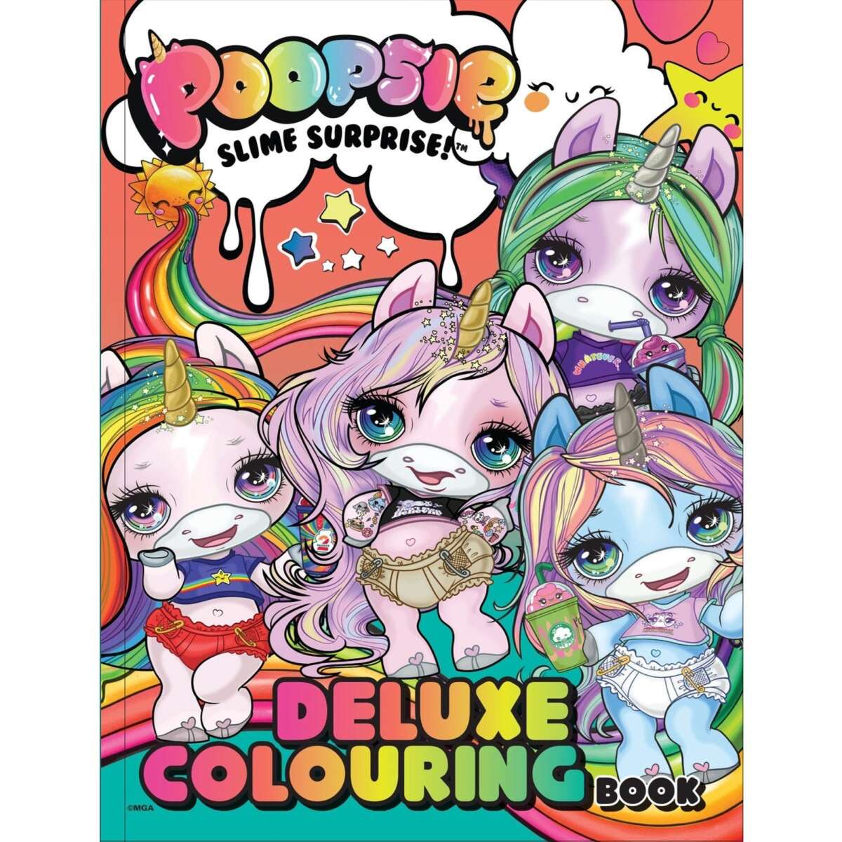 Poopsie Deluxe Colouring Book 1ea Woolworths