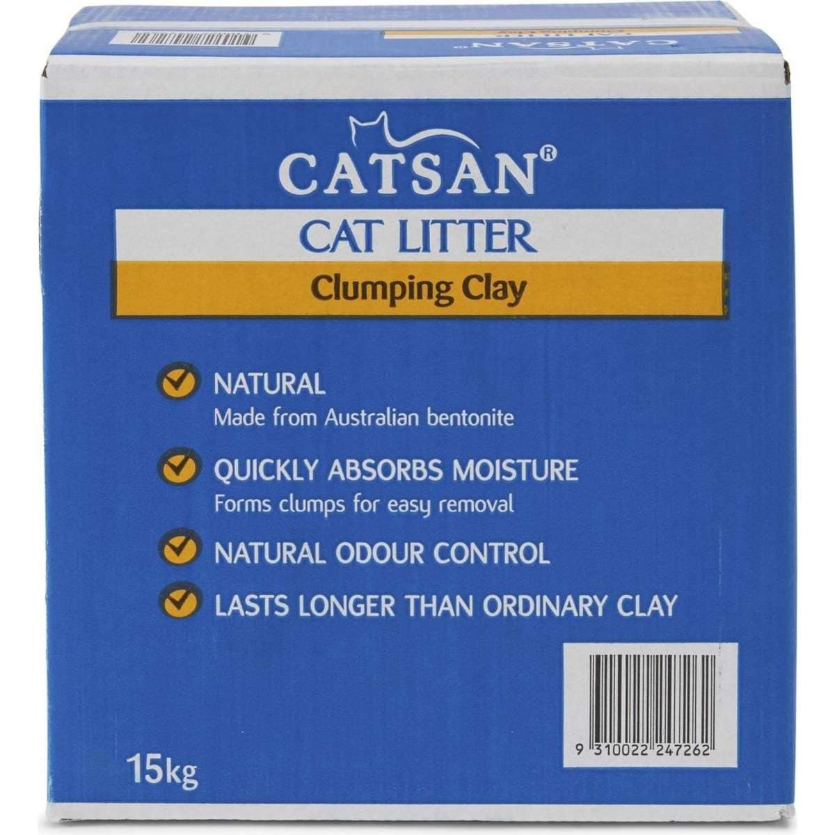 Catsan Clumping Clay Cat Litter 15kg Woolworths