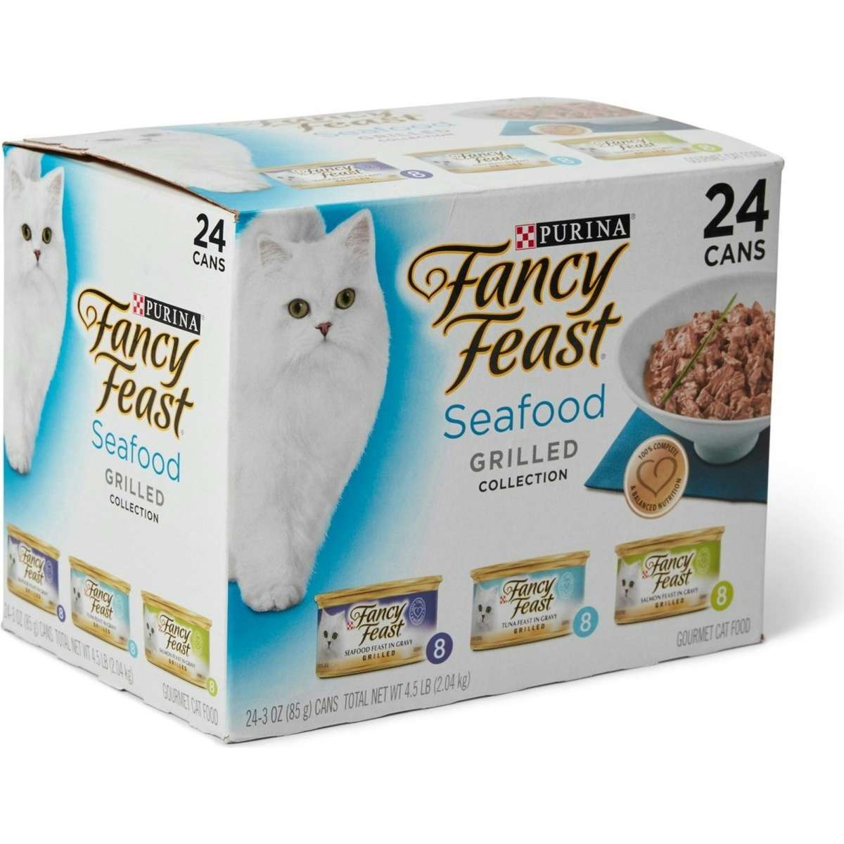 Fancy Feast Seafood Grilled Collection Wet Cat Food 24 X 85g 