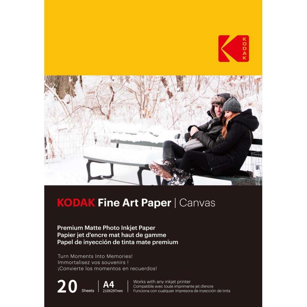 Kodak Fine Art Canvas A4 230GSM Woolworths