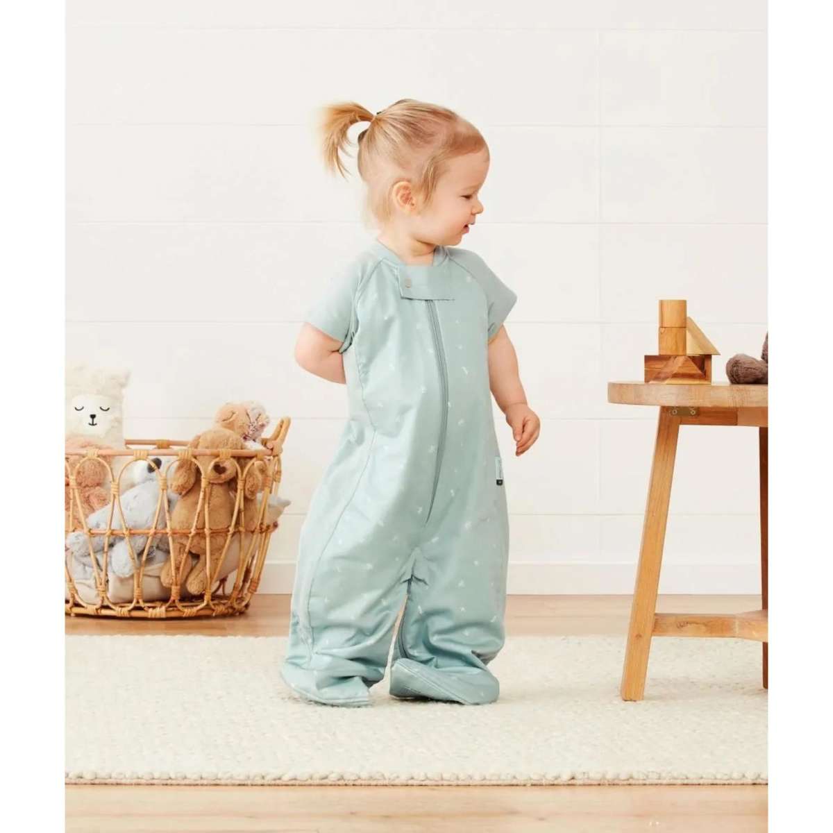 ergoPouch Organic Cotton Sleep Suit Bag 1.0 TOG for 824 Months Babies Sage Woolworths