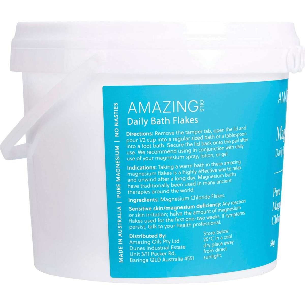 Amazing Oils Magnesium Daily Bath Flakes 5kg Woolworths
