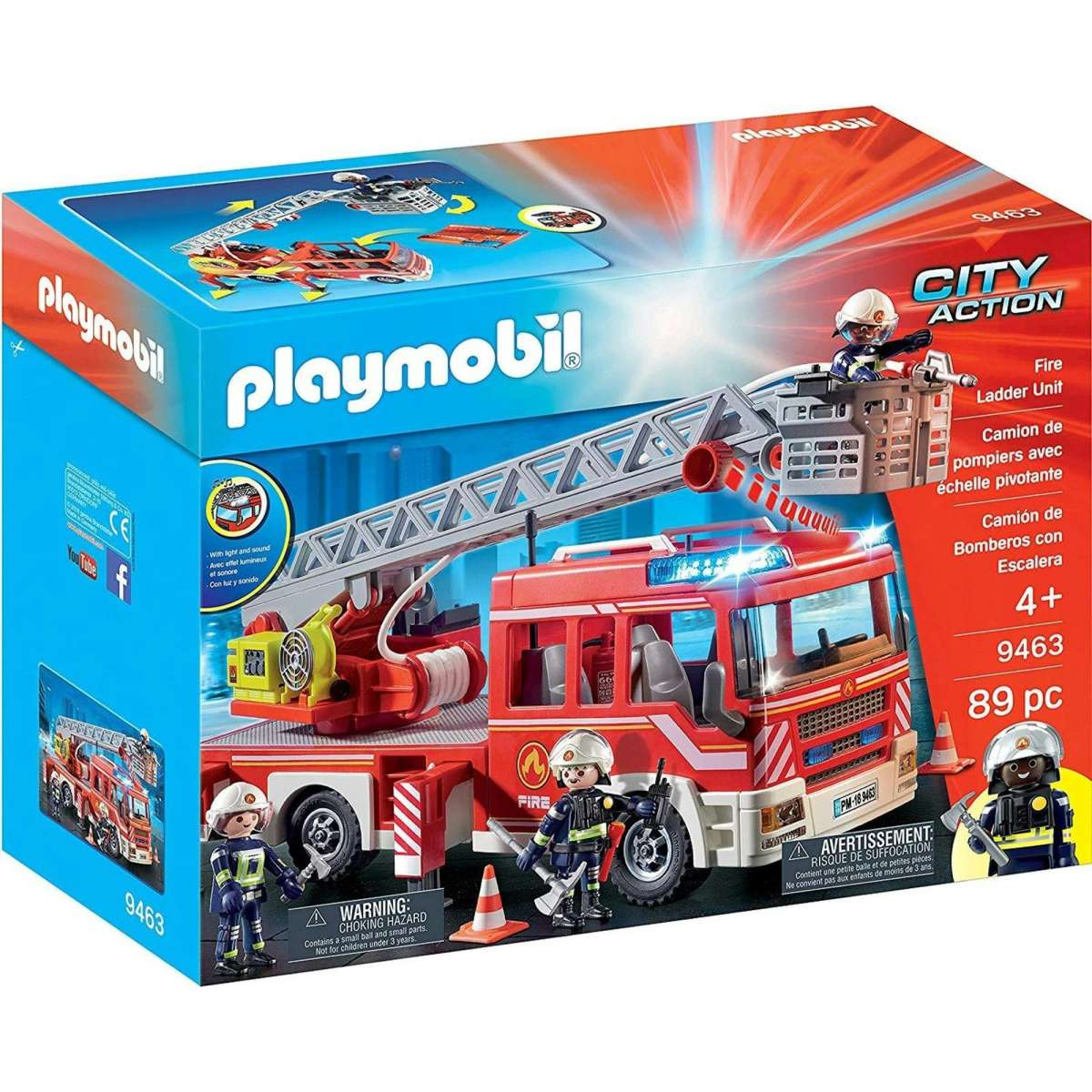 Playmobil City Action - Fire Engine With Ladder | Woolworths