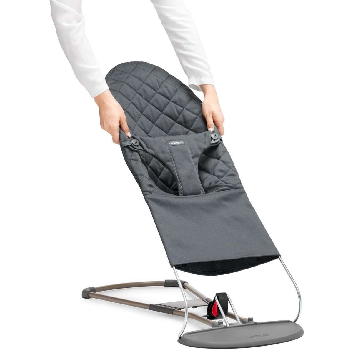BabyBjorn Extra Seat For Baby Bouncer (Anthracite Cotton) Woolworths