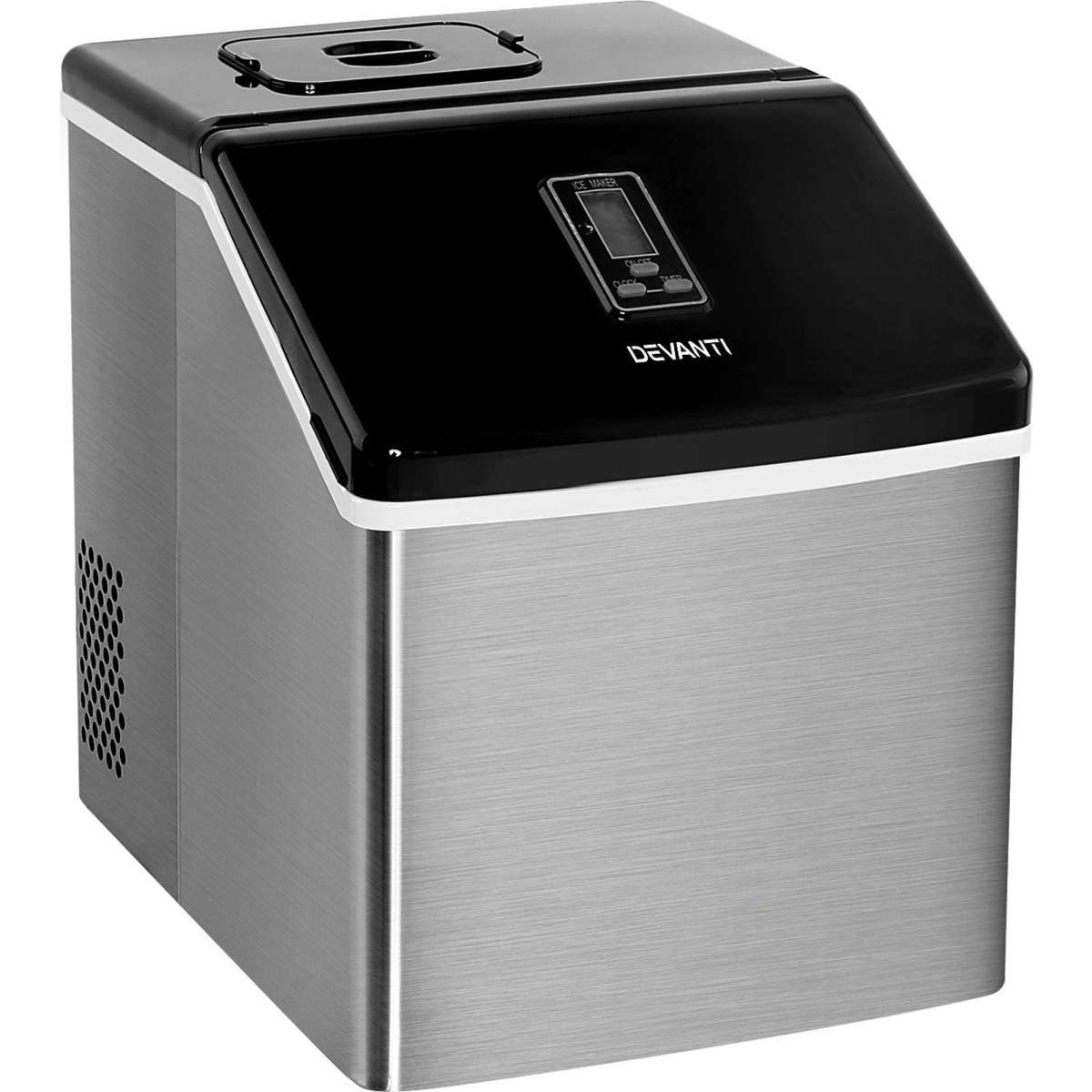 Devanti 3.2L Portable Ice Maker Commercial Ice Cube Machine Stainless