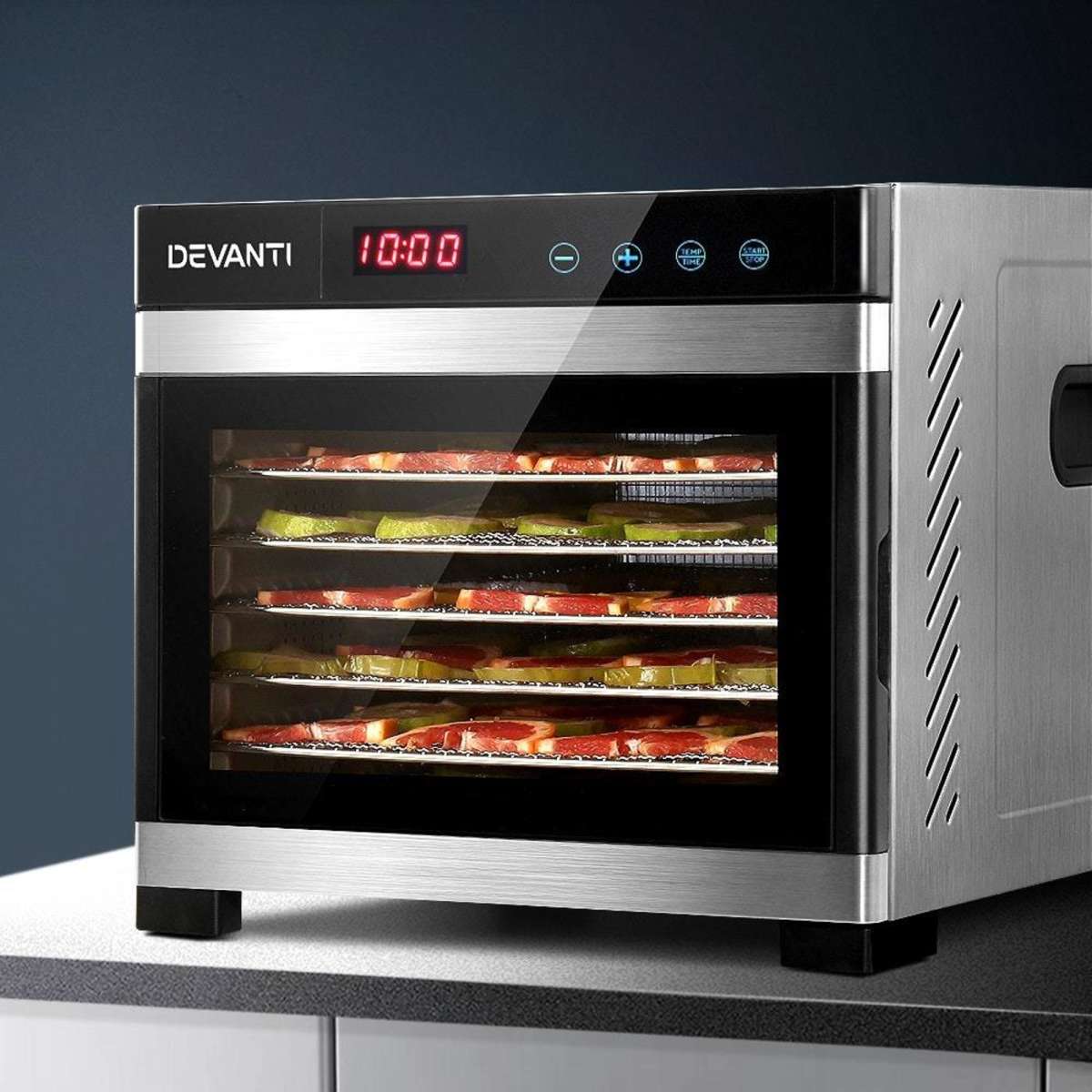 Devanti 6 Trays Food Dehydrator Stainless Steel Tray Woolworths