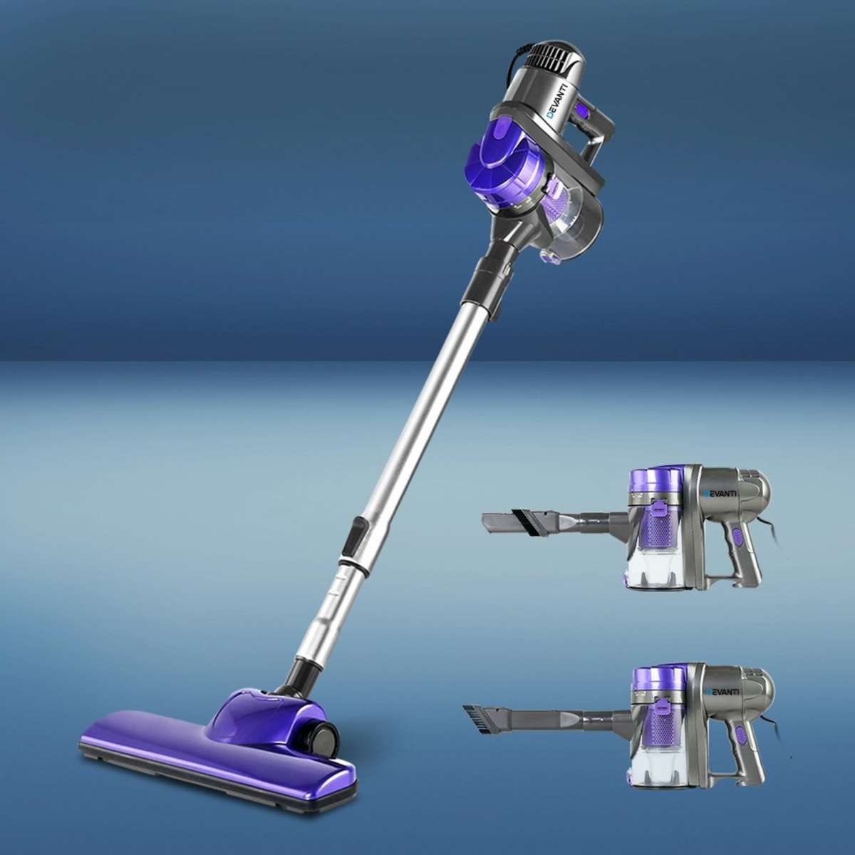 Devanti Handheld Vacuum Cleaner Bagless Corded 450W Purple Woolworths