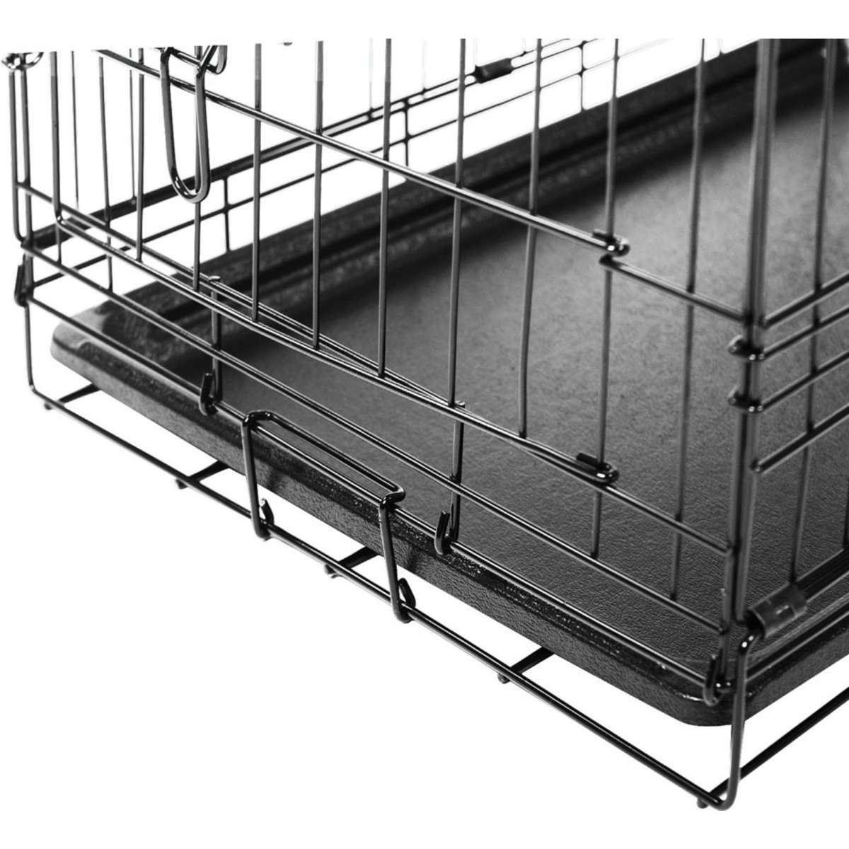 i.Pet Dog Cage 24" Pet Crate Puppy Cat Foldable Metal Kennel Portable 3 Doors S Woolworths