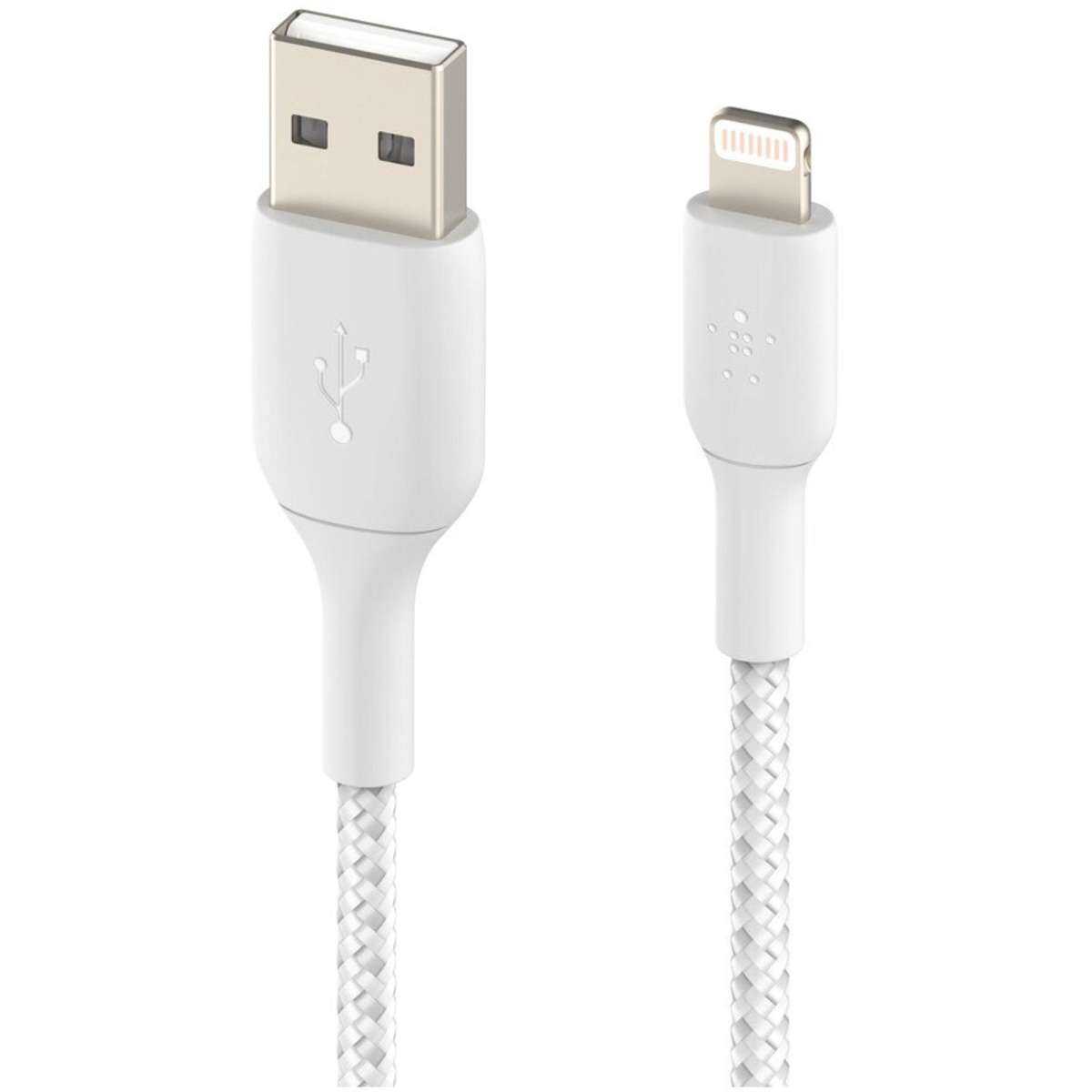 Belkin Â Boost Charge Lightning to USBA Braided Cable 2m White