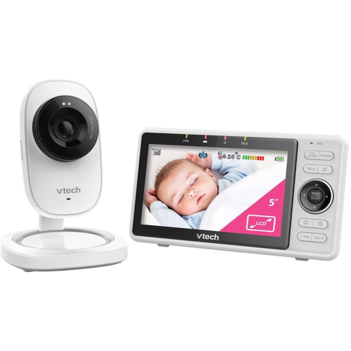 Vtech Wi-Fi 1080p HD Video Monitor W/Remote Access | Woolworths