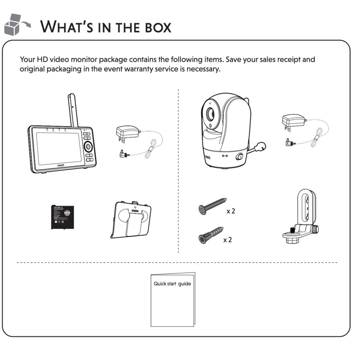 Vtech 5" Smart WiFi 1080p HD Baby Monitor & Camera Woolworths