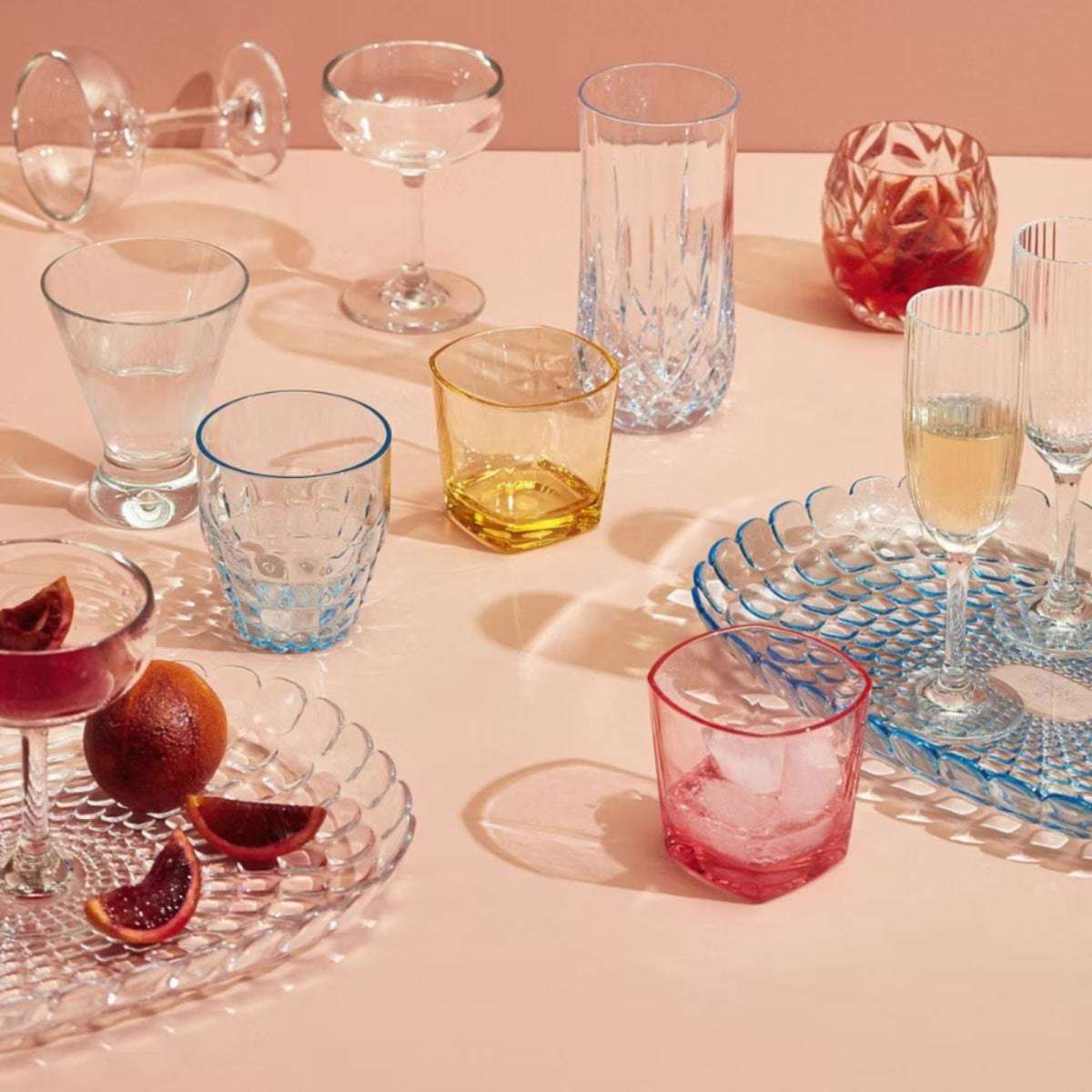 DSTILL Drinkware Polycarbonate Coupe Glass Set of 4 210ml Woolworths