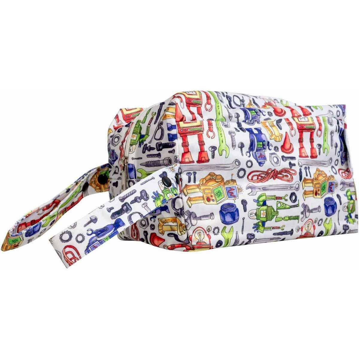 Designer Bums Play Mat and Travel Wet Bag Robots Woolworths