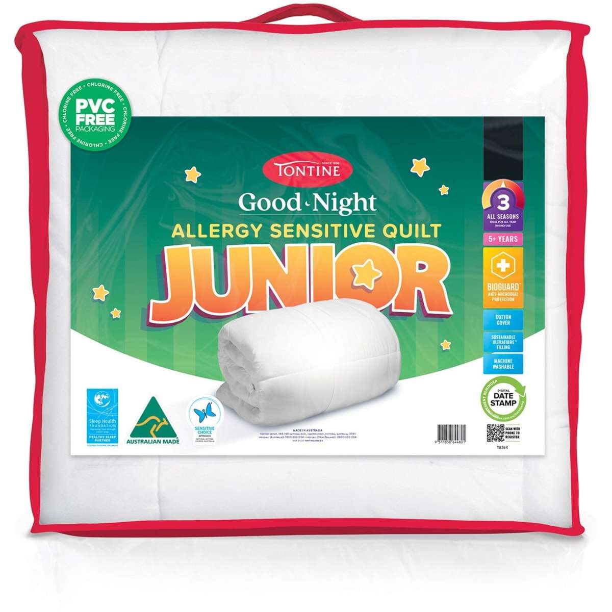 Tontine Allergy Sensitive Kids Single Bed Quilt Woolworths