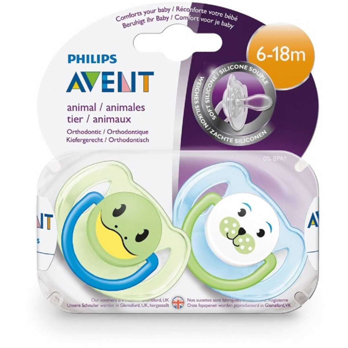 Philips Avent Classic Soother 6-18 Months 2 Pack (SCF182/24) - Deigns ...