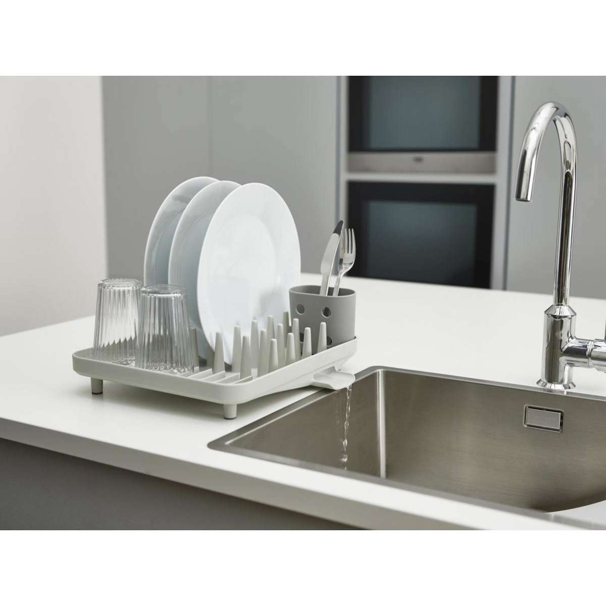 Joseph Joseph Duo Compact Dish Rack Grey Woolworths