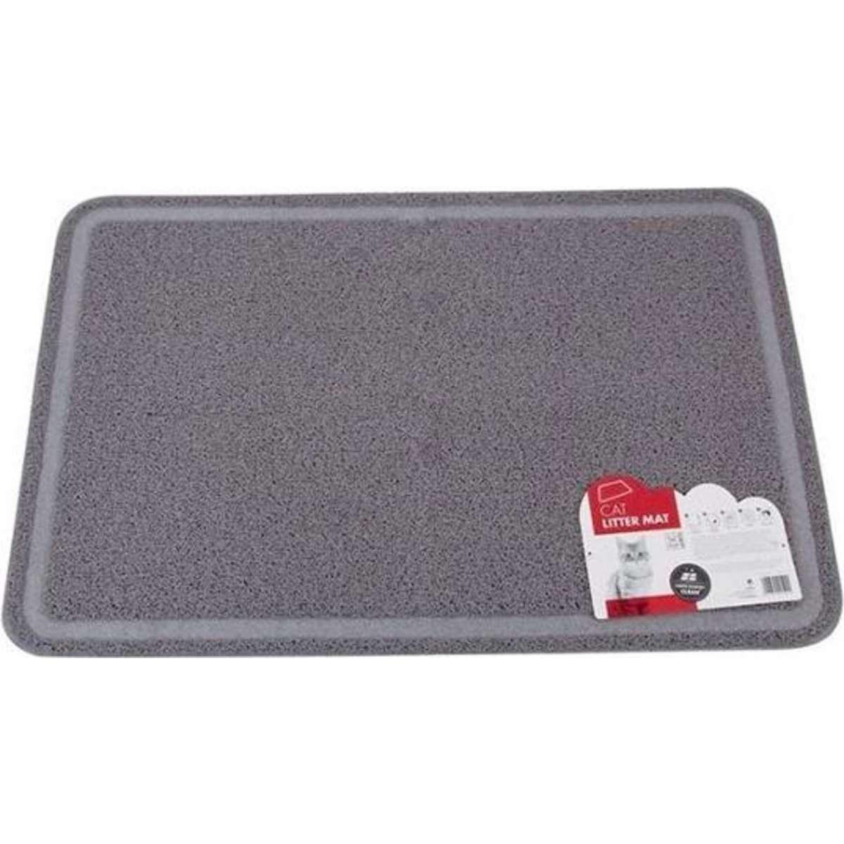 MPets Rectangular Cat Litter Mat 60x89cm Grey Woolworths