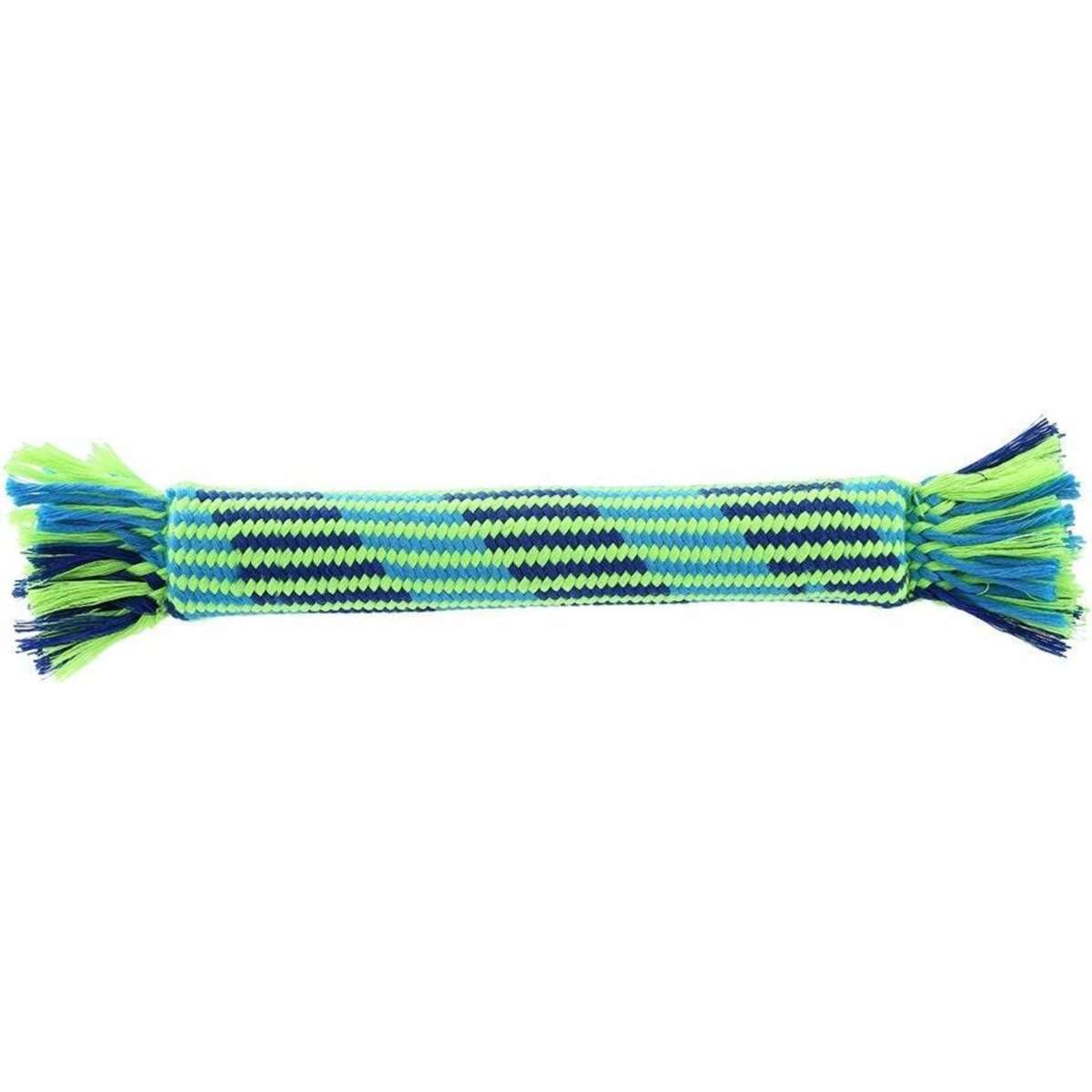 Paws & Claws Tug-Of-War Rubber Core Rope 30cm Blue/Green | Woolworths