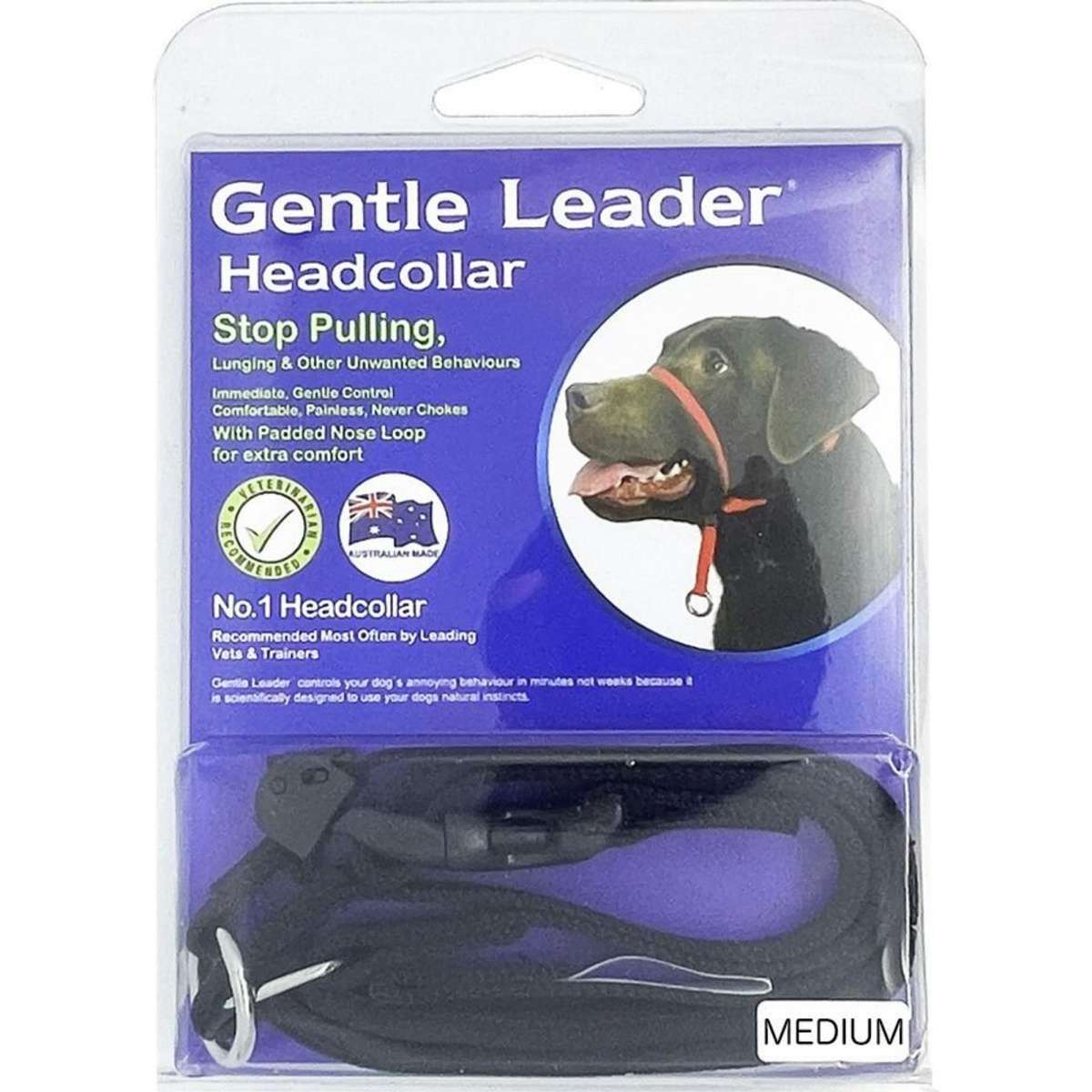 Gentle Leader 1030kgs Dog Head Collar M Black Woolworths