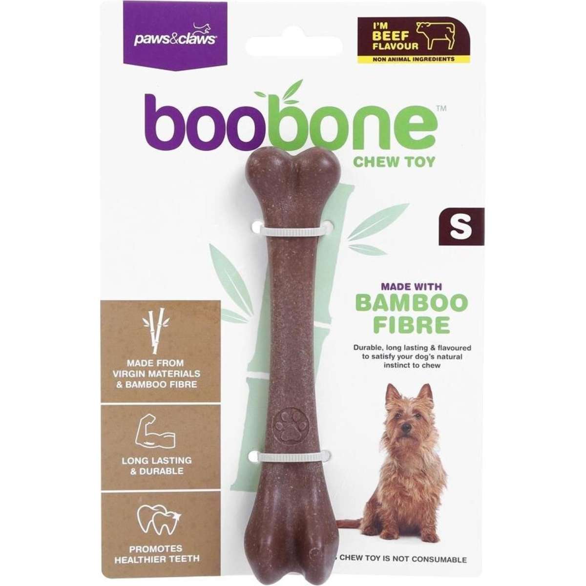 Paws & Claws BooBone Small Chew Toy - Assorted Flavour | Woolworths