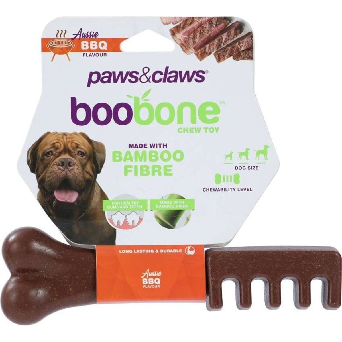 Paws & Claws Boobone Toothbrush Aussie BBQ 18.5cm | Woolworths