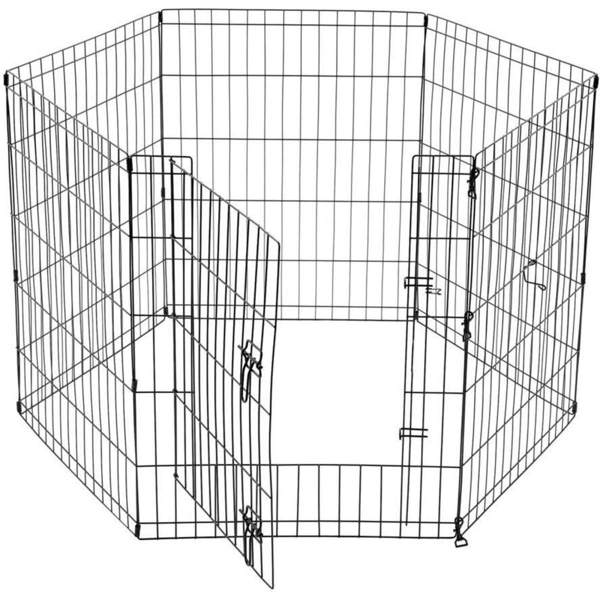 Paws & Claws Pet Play Pen 6 Sided Large 61x76cm 6pc Woolworths
