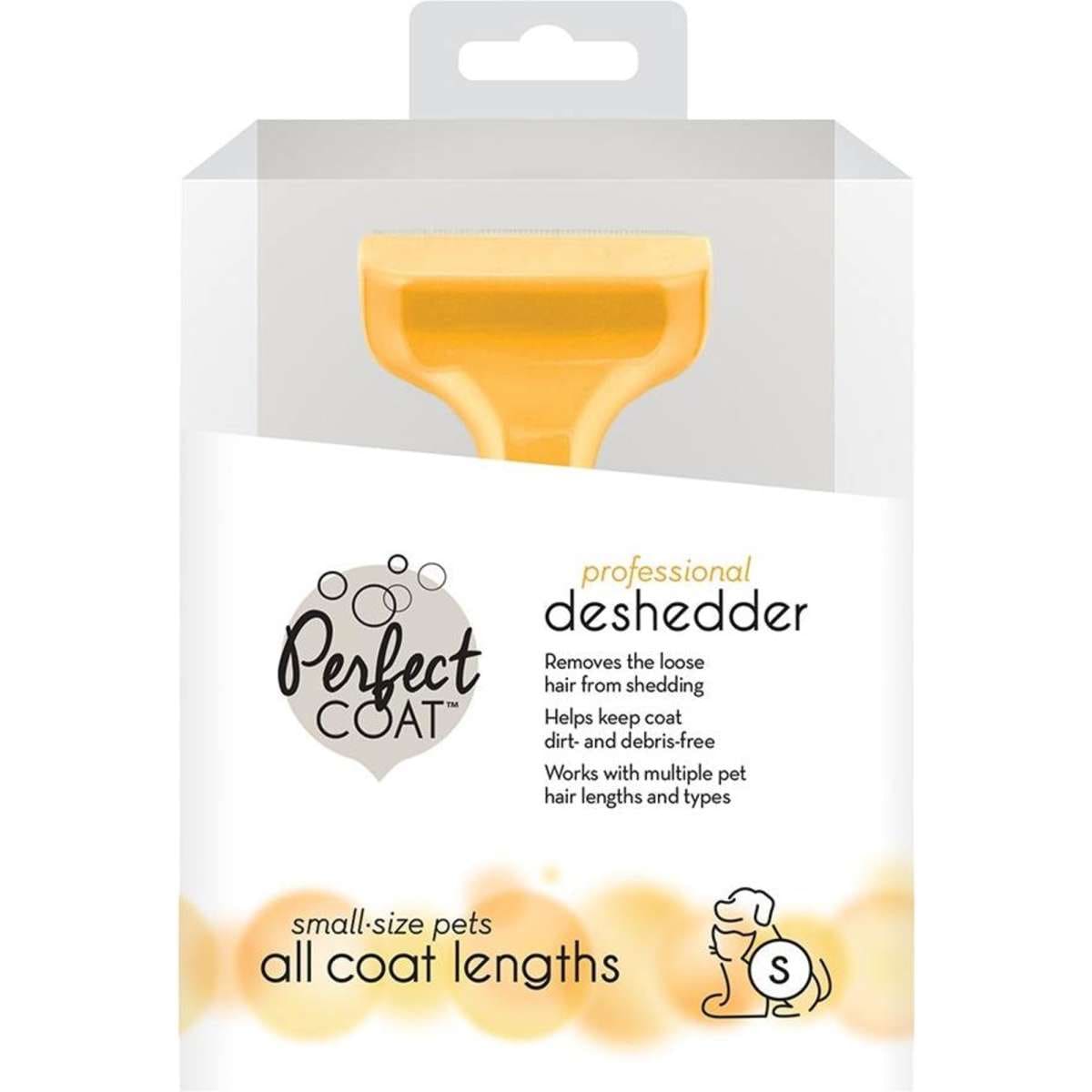 Perfect Coat Small Pet Hair Deshedder All Coat Lengths Orange Woolworths