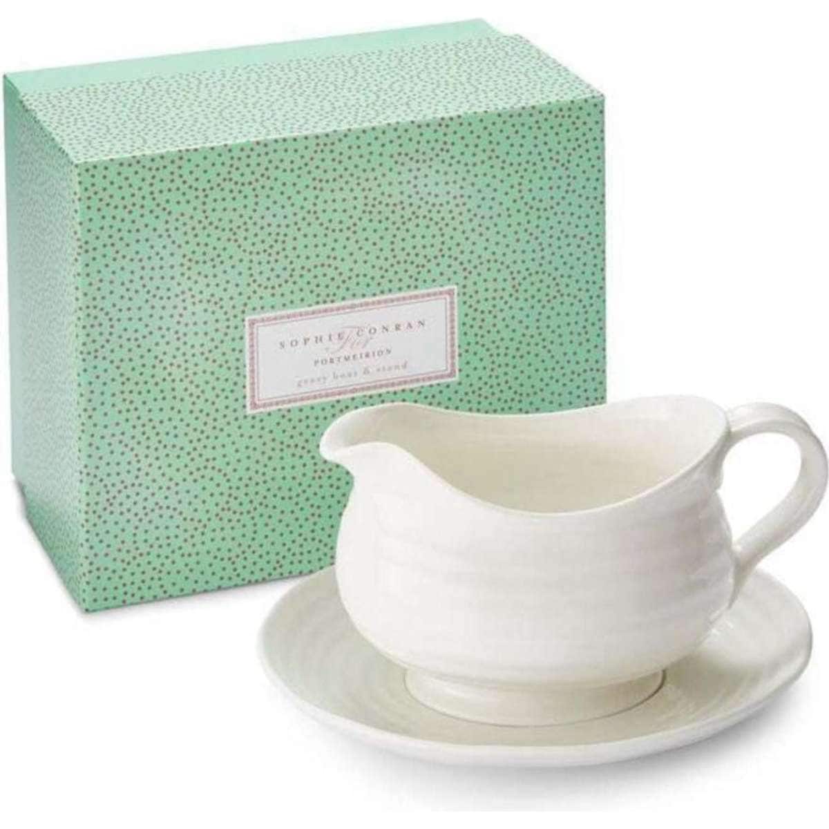 Portmeirion Sophie Conran 550ml Gravy Boat with Stand Woolworths