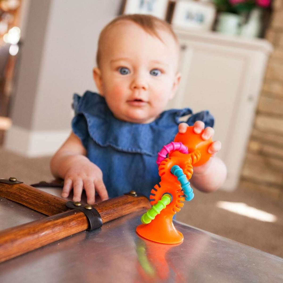 Fat Brain Toy Co. PipSquigz Loops Sensory Toy Orange 6m+ Woolworths