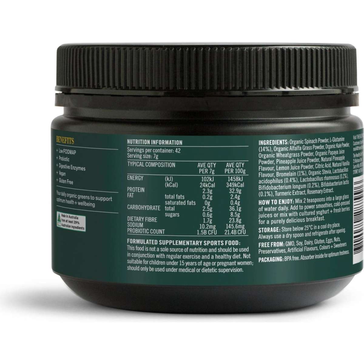 The Healthy Chef Everyday Greens 300g Woolworths