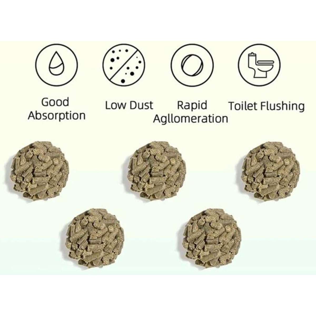 Touchcat High Clumping EcoFriendly Peanut Shell Kitty Cat Litter 2.5kg