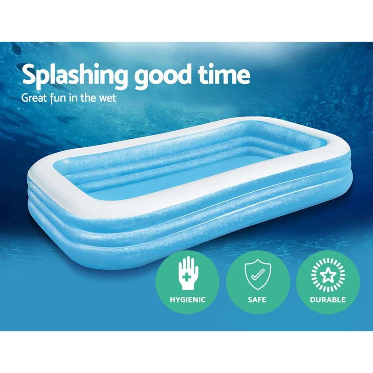 Bestway Kids Pool 305x183x56cm Inflatable Above Ground Swimming Pools ...