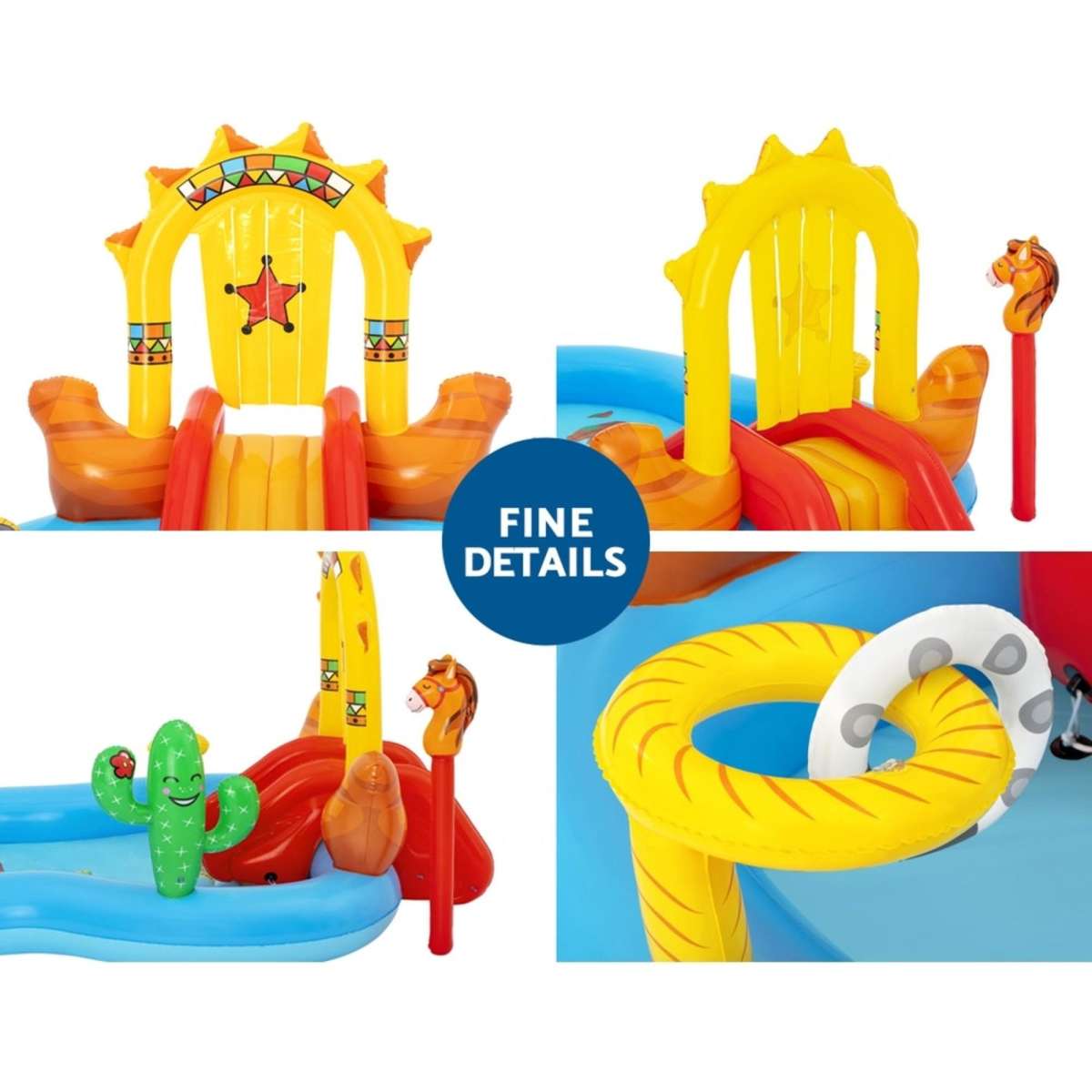 Bestway Swimming Pool Above Ground Inflatable Kids Play Wild West Pools Toy Game Woolworths