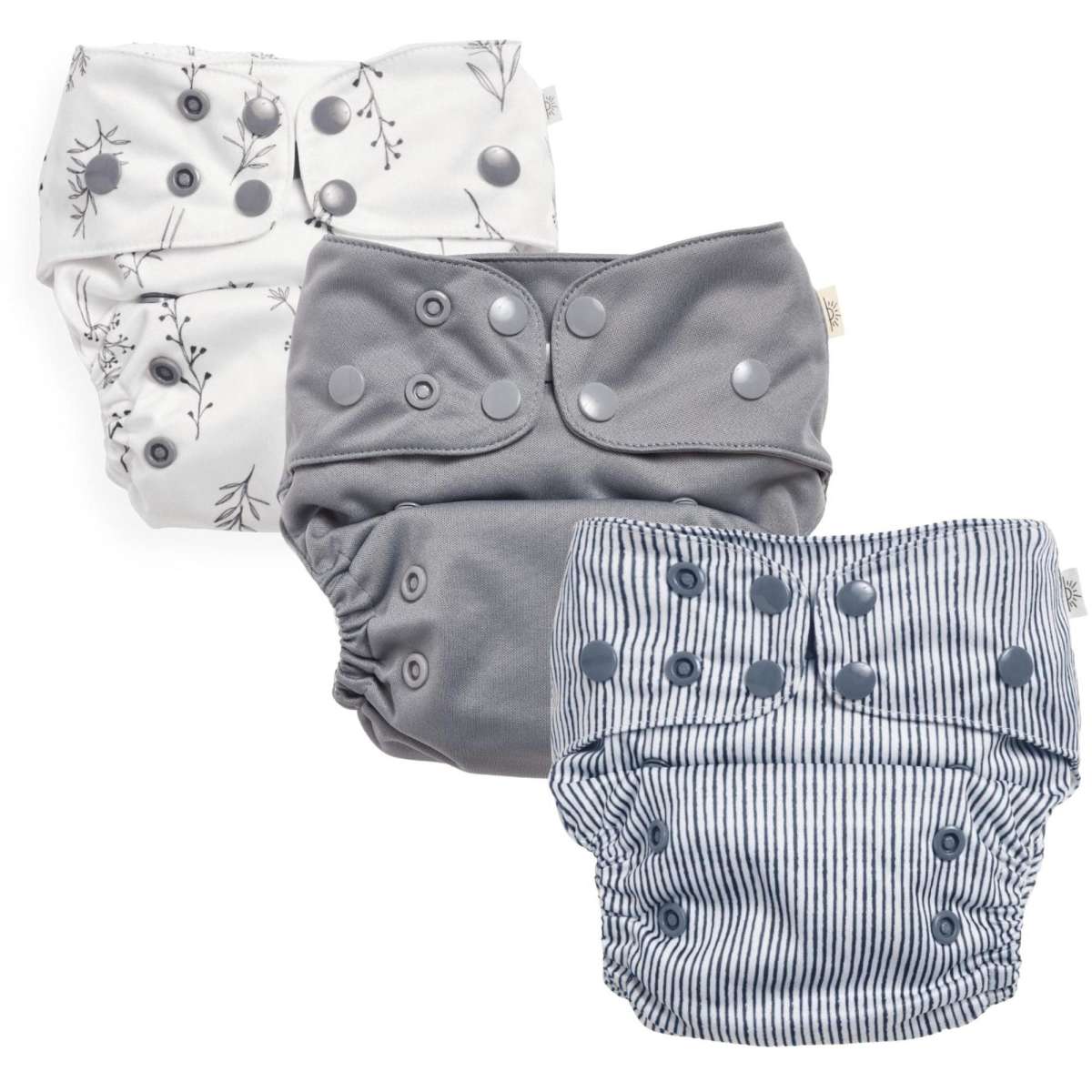 EcoNaps Reusable Eco Cloth Nappy 3 Pack - Folk | Woolworths