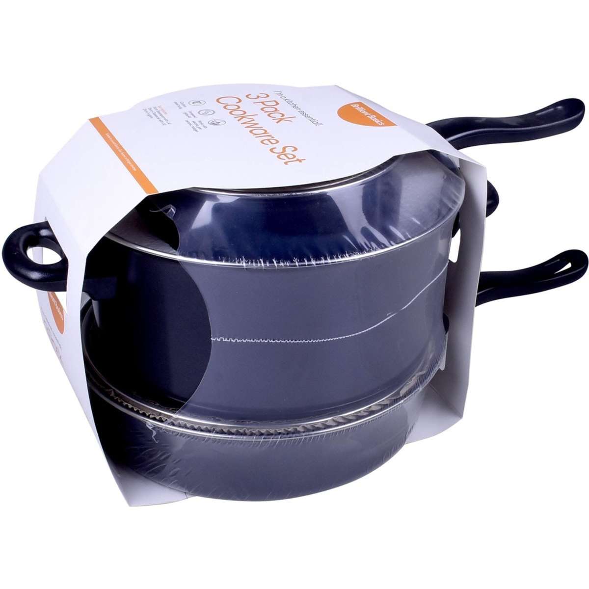 Brilliant Basics Nonstick Cookware Set 3 Piece Woolworths