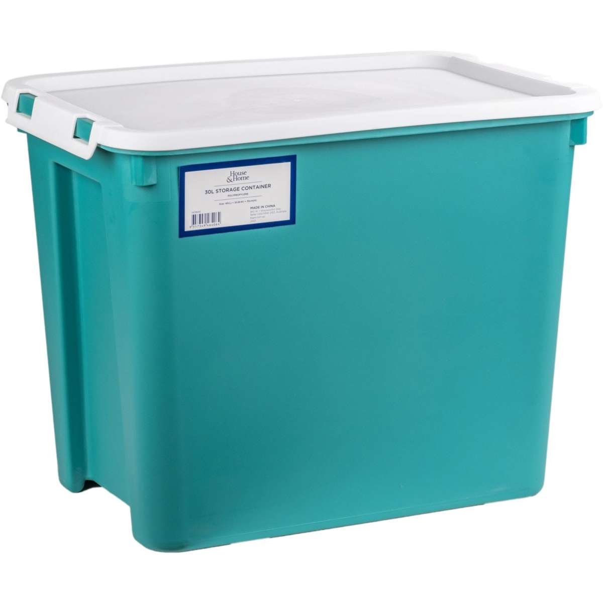 House & Home Storage Container 30L Green Woolworths