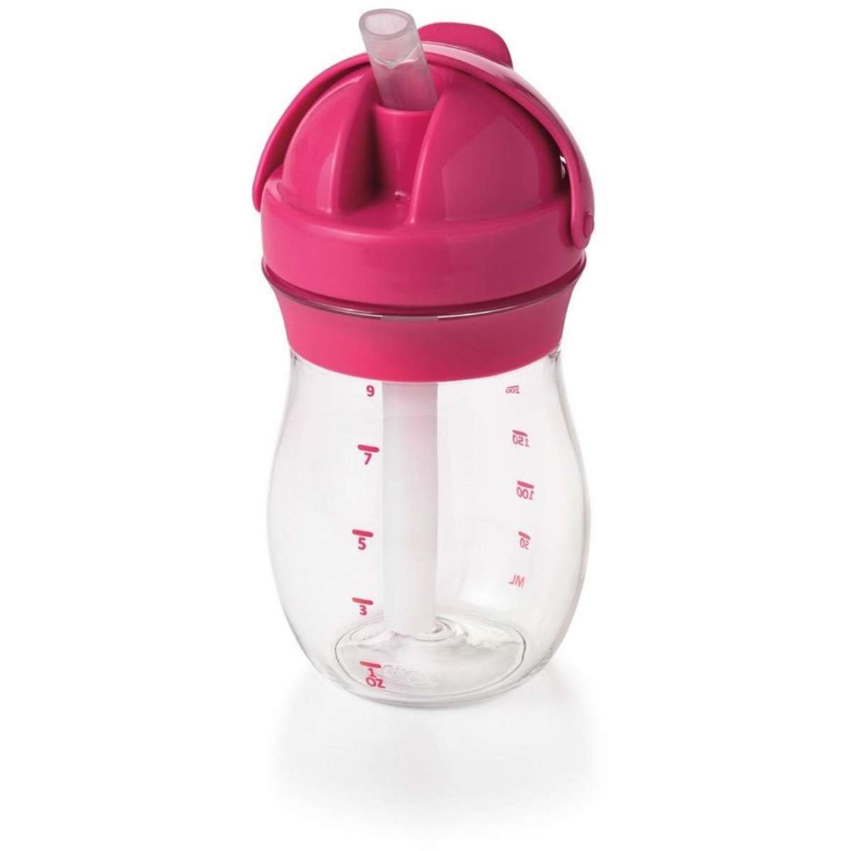 Oxo Tot Grow Kids Straw Cup Bottle 9oz Pink Woolworths