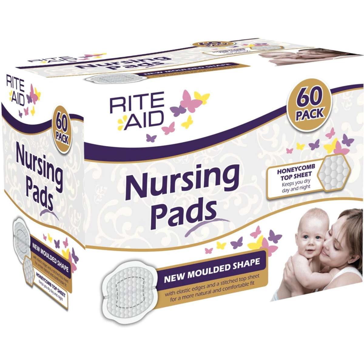 Rite Aid Nursing Pads 60 Pack Woolworths