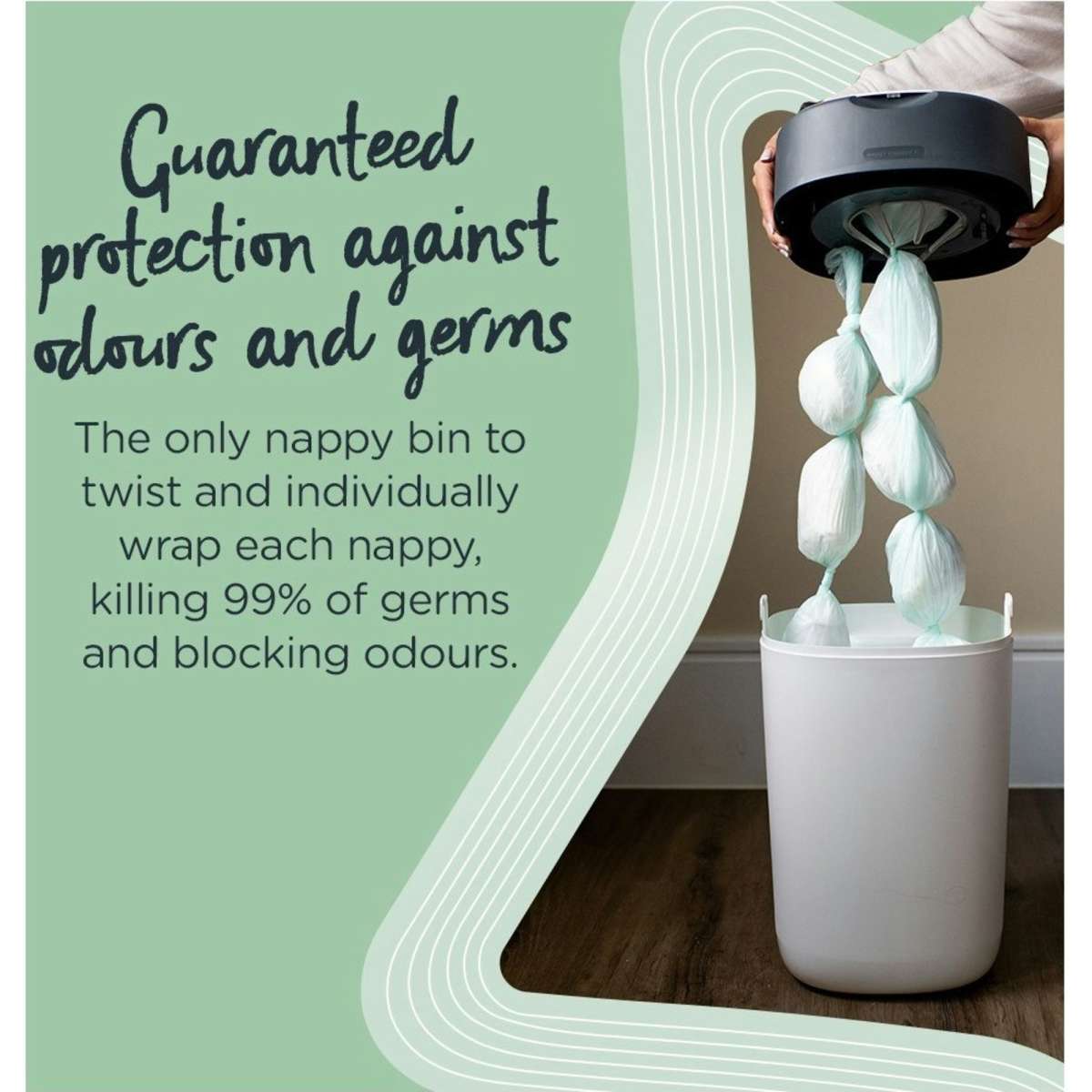 Tommee Tippee Twist & Click Nappy Bin Refill Cassettes 6 Pack Woolworths