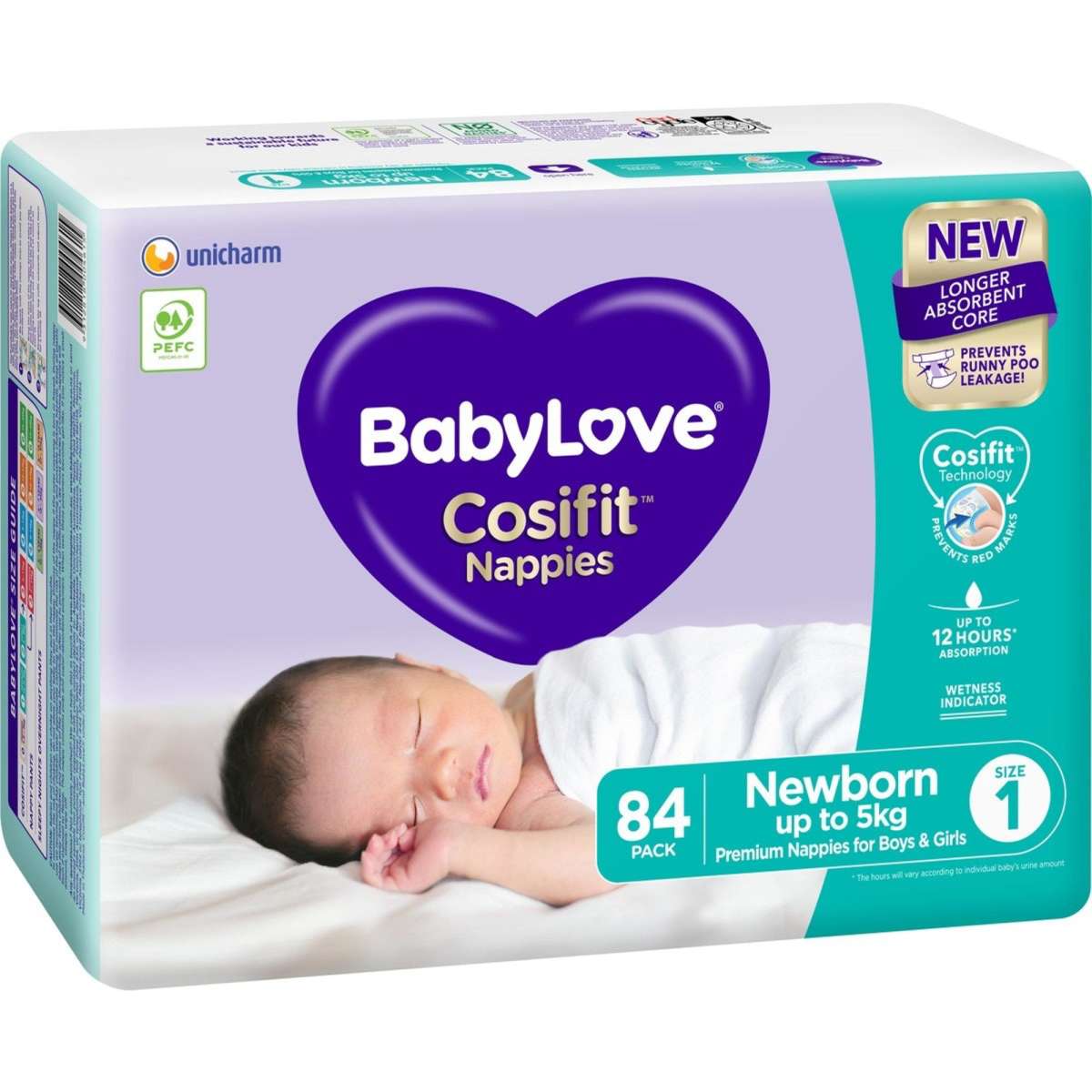 BabyLove Jumbo Cosifit Nappies Newborn 84 | Woolworths