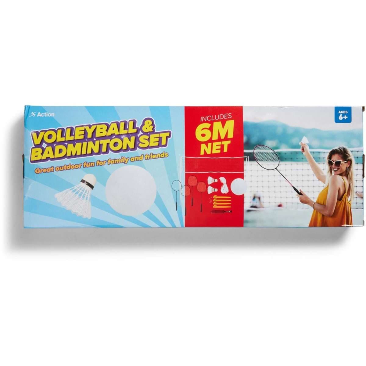 Action Volleyball and Badminton Set Woolworths
