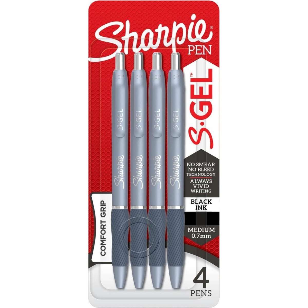 Sharpie SGel Retractable Gel Pen 0.7mm 4 Pack Blue Woolworths
