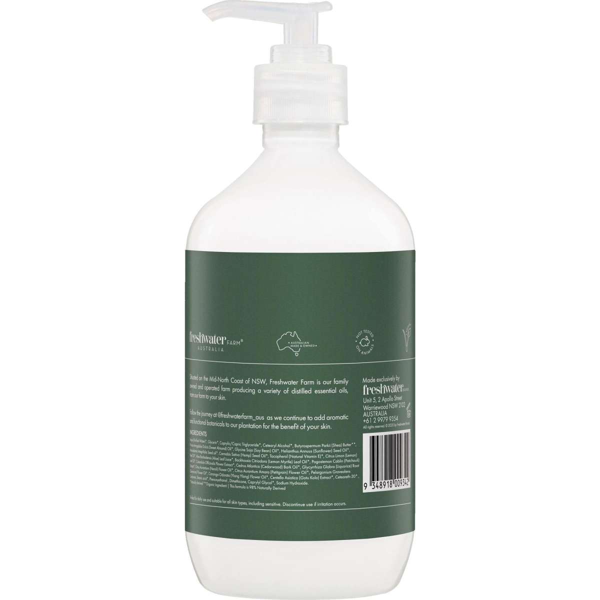 Freshwater Farm Hemp Seed Oil Body Lotion 500ml Woolworths