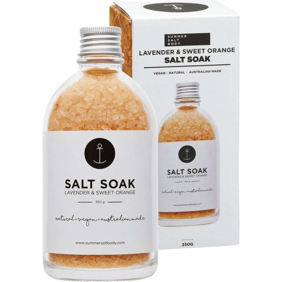 Summer Salt Body Salt Soak Lavender & Sweet Orange 350g | Woolworths