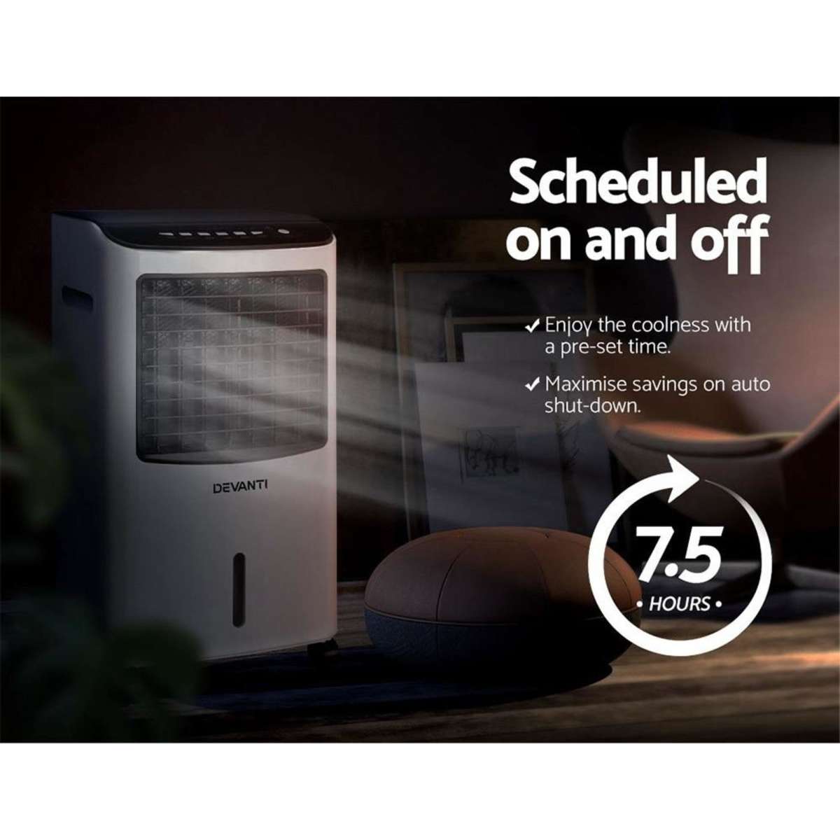 Devanti Evaporative Air Cooler Conditioner 8L Woolworths