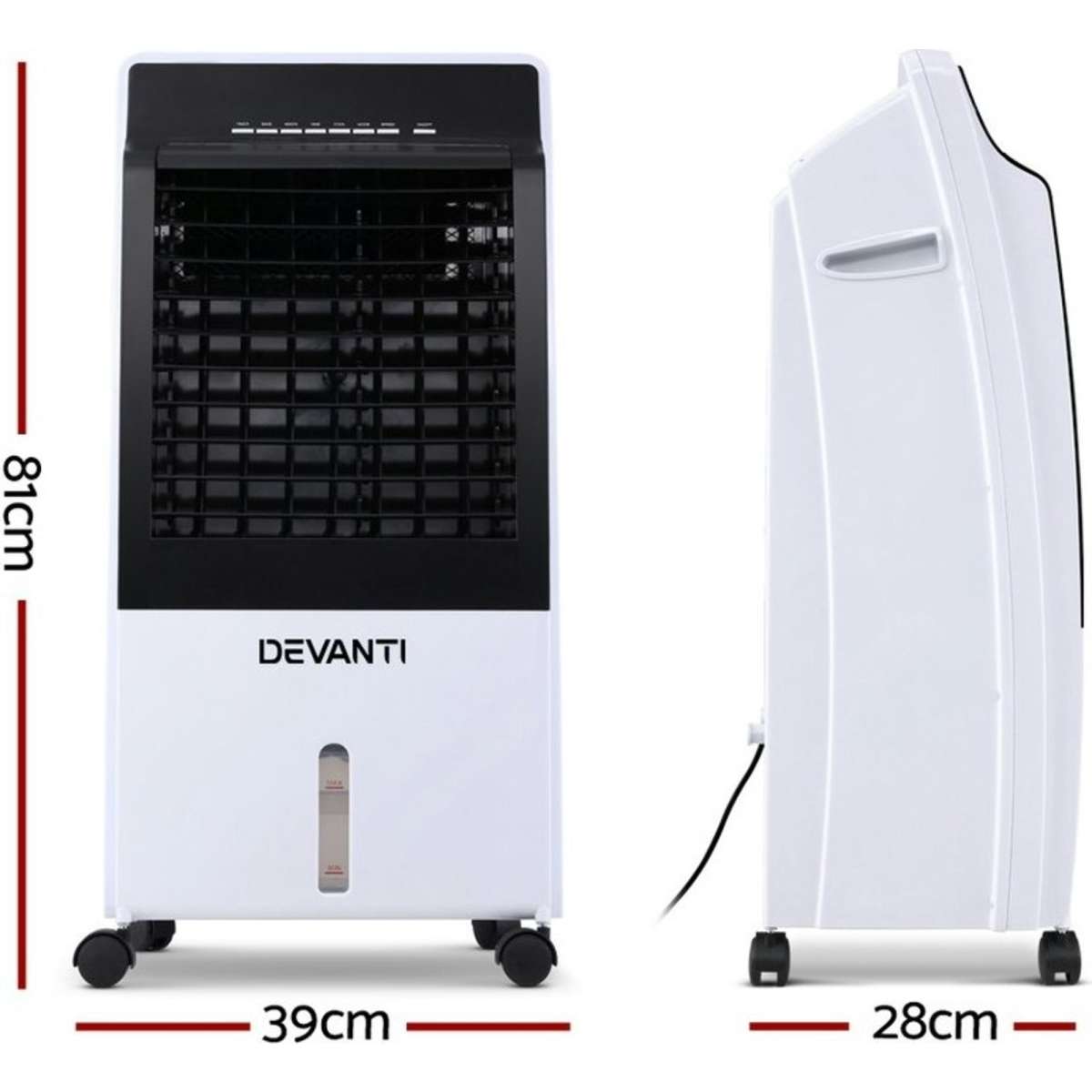 Devanti Evaporative Air Cooler Conditioner Portable Cooling Fan