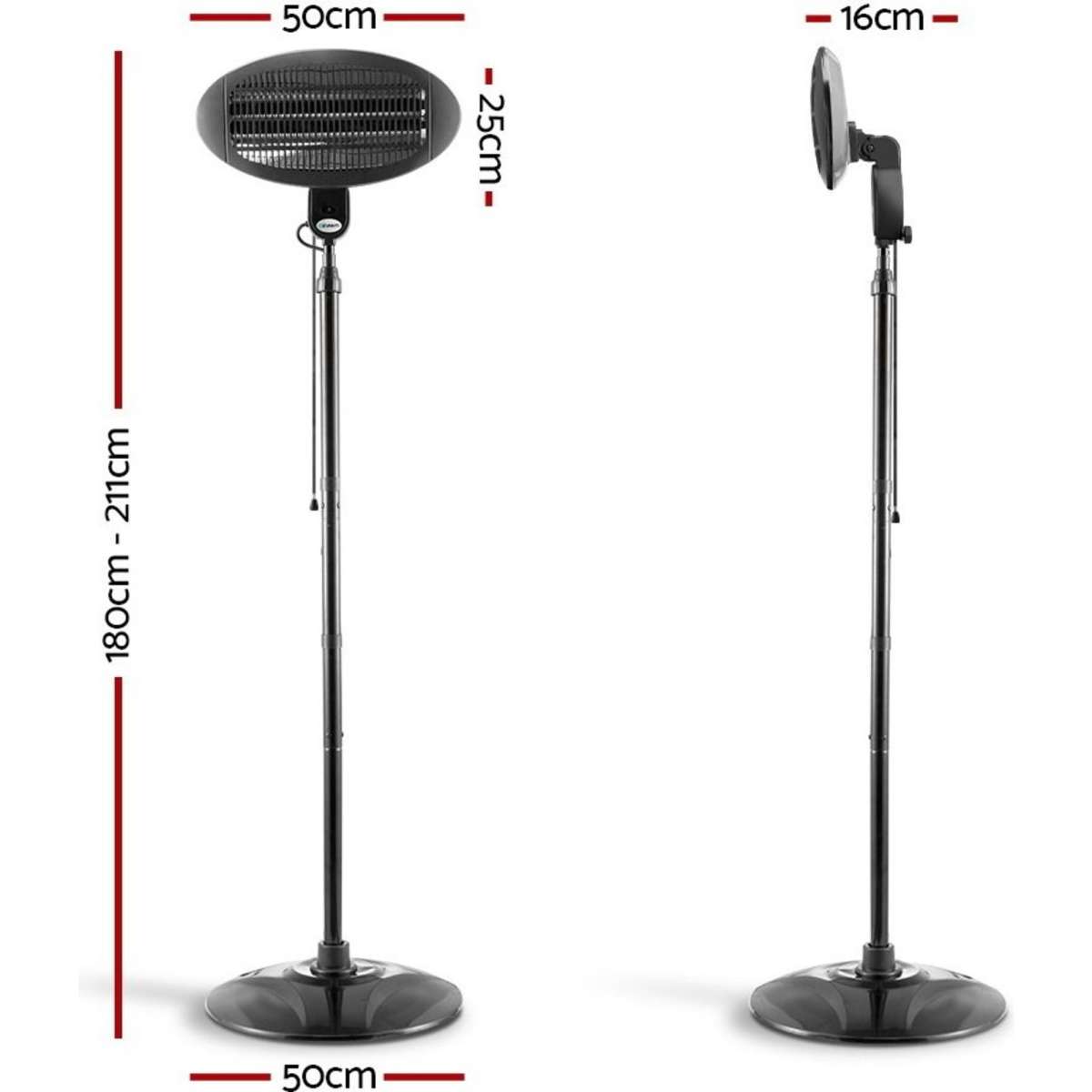 Devanti Electric Patio Heater 2000W Woolworths
