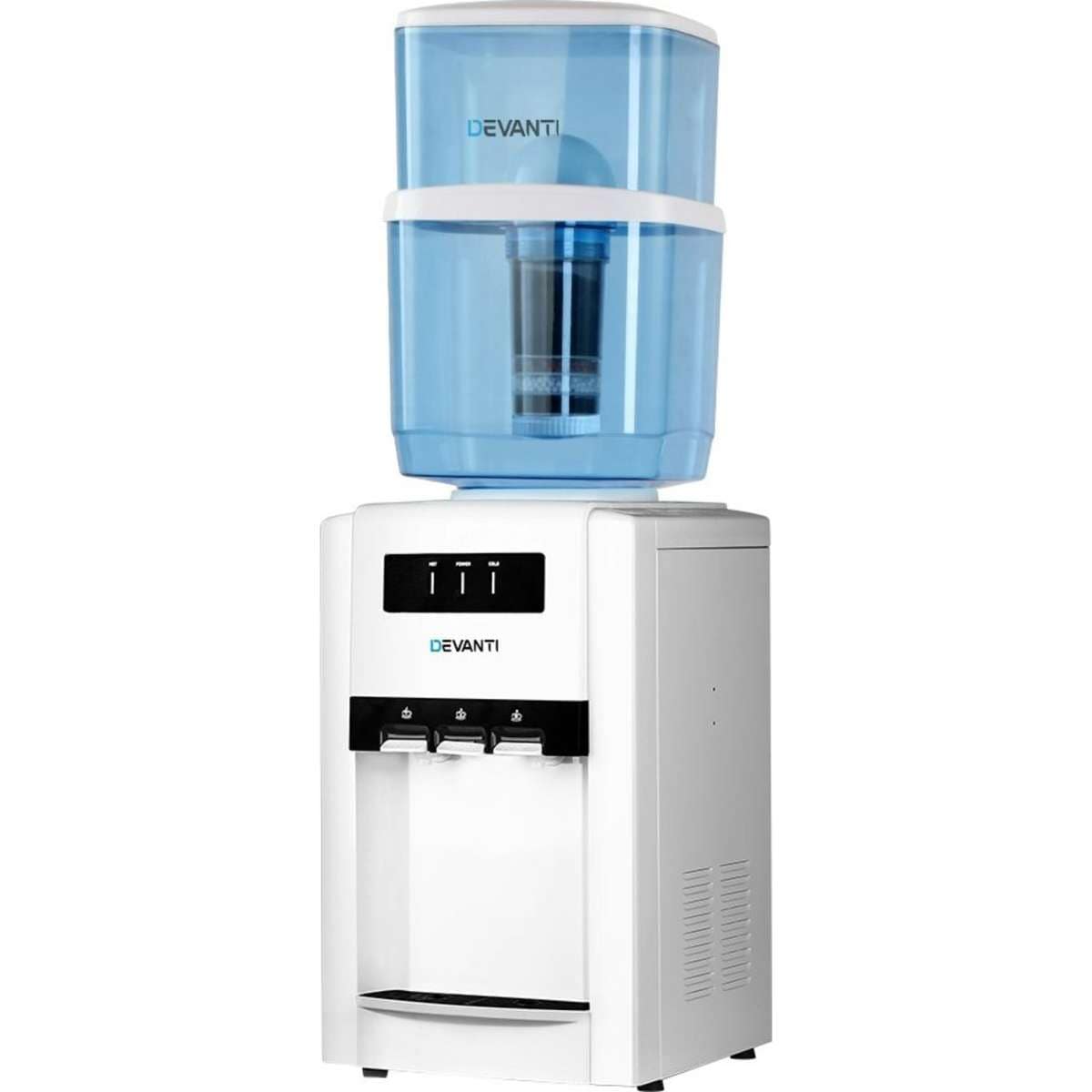 Devanti Water Cooler Dispenser Bench Top 22L w/2 Filter Woolworths