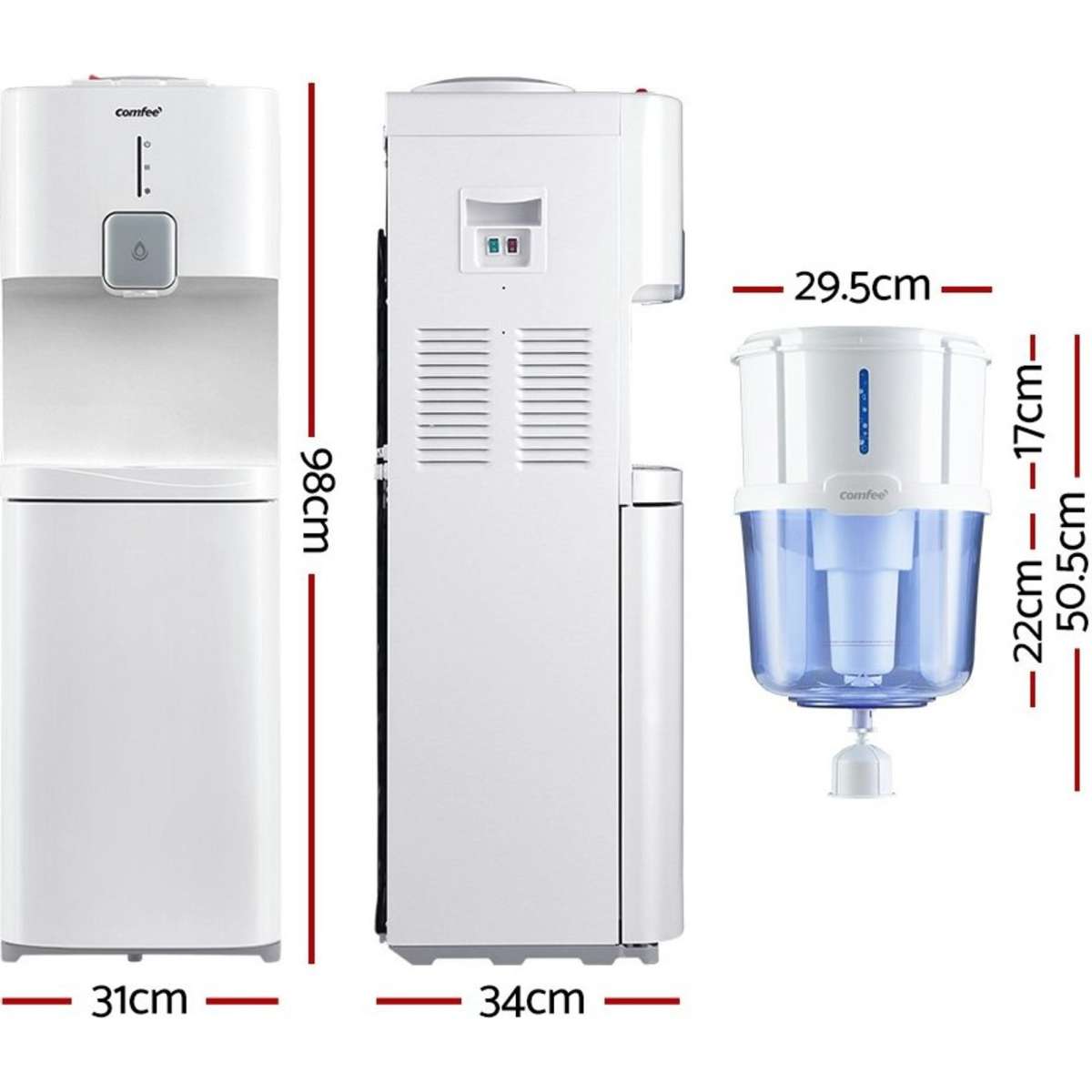 Comfee Water Cooler Dispenser 15L Container Woolworths
